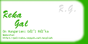 reka gal business card